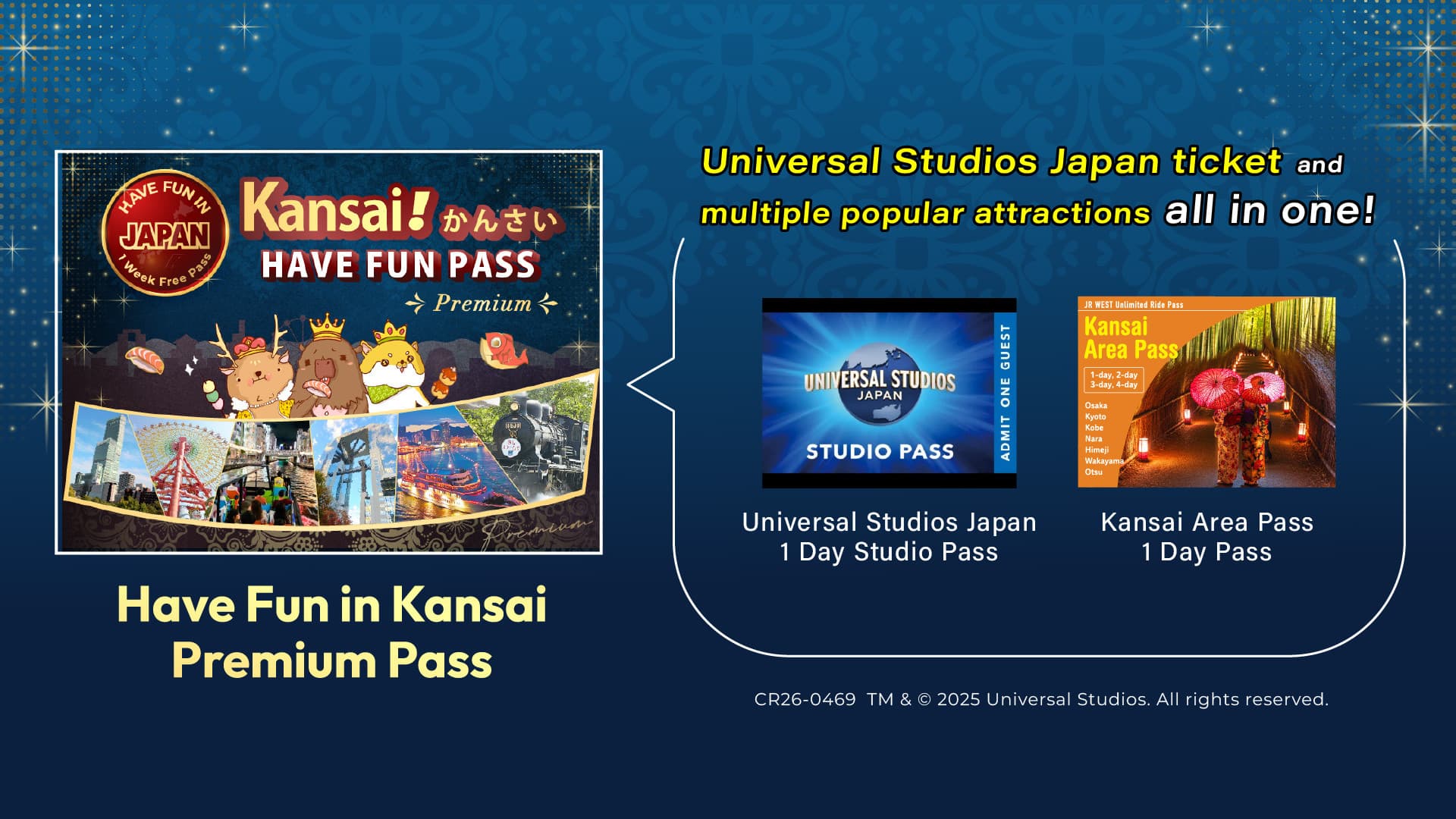 Have Fun in Kansai Premium Pass with Optional 1-Day Universal Studios Japan Ticket - image 2